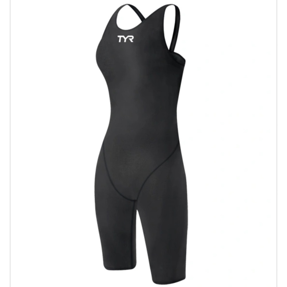 TYR Women’s Tracer B-Series Shortjohn Swimsuit Size 30L, 28 In Black